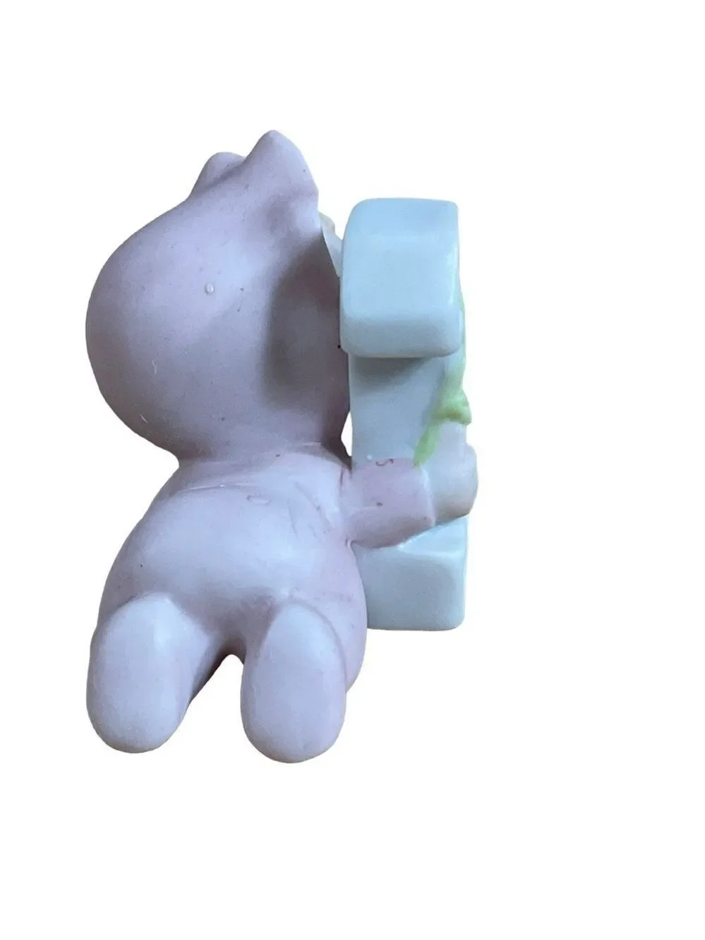 Bumpkins Baby Girl #1 First Birthday Baby Cake topper figurine 2.5”X 2” Crawling